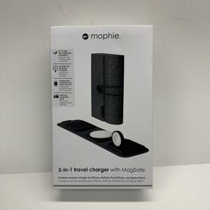 Mophie 3-In-1 Travel Charger with MagSafe For iPhone Apple Watch Airpods New